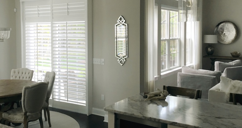 San Jose kitchen patio door shutters